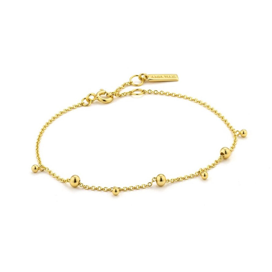 Ania Haie Bracelet Gold Modern Drop Balls
