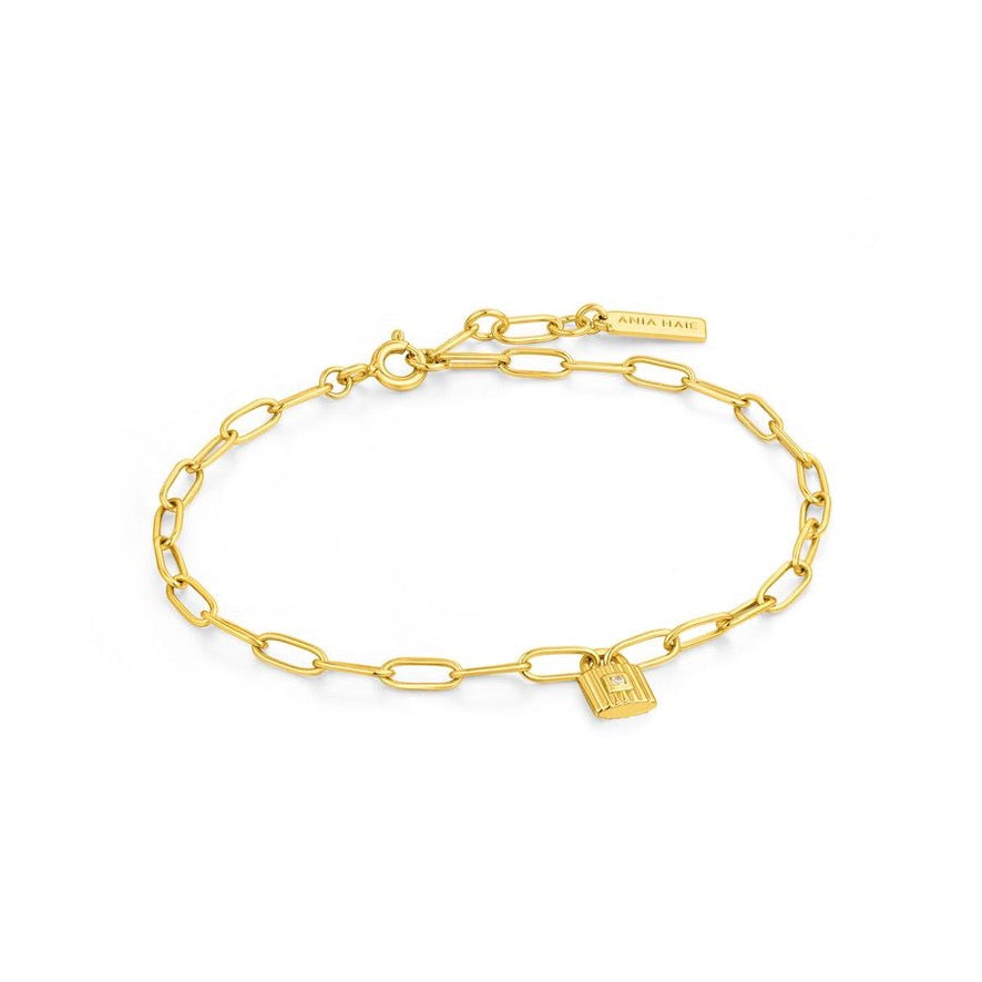 Ania Haie Bracelet Gold Chunky Chain Padlock