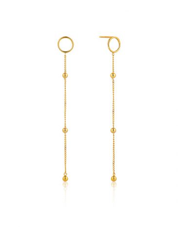 Ania Haie Earrings Gold Modern Beaded Drop