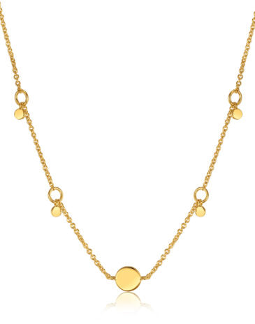 Ania Haie Necklace Gold Geometry Drop Discs