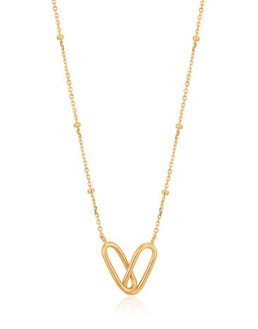 Ania Haie Necklace Gold Beaded Chain Link