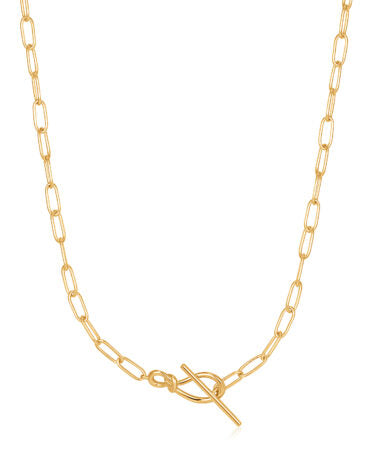 Ania Haie Necklace Gold Knot T-Bar Chain