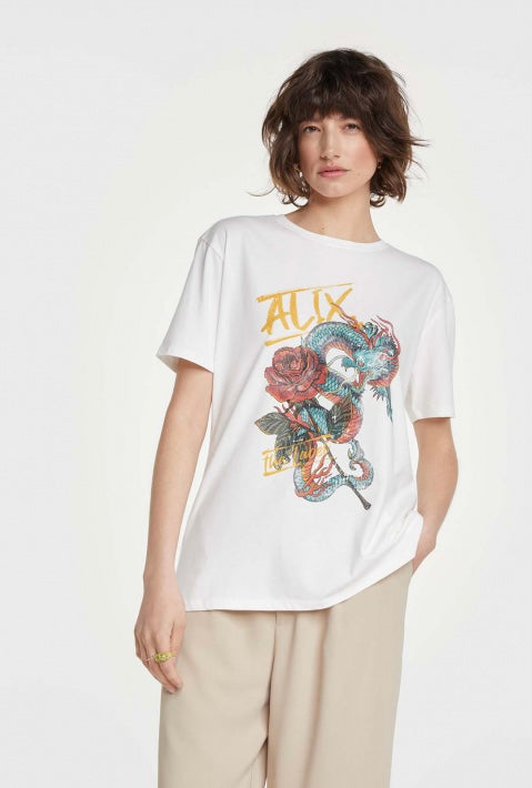 Alix Dragon T-Shirt SoftWhite €70