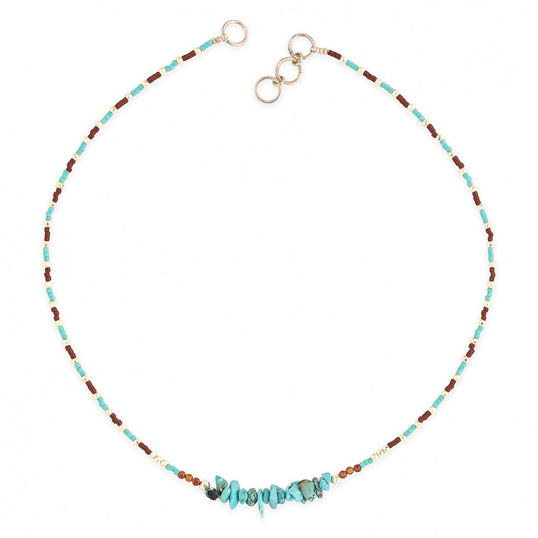 Hipanema Necklace Crusoe 03 Turquoise